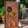 Poppy Corten Steel Screen -Gardening Tools Shop 3 4 crop 8612984 8313 poppy corten steel screen