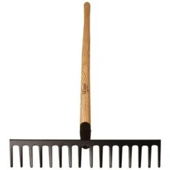 A.M. Leonard Straight Rake With Ash Handle – 16.5 Inches Wide (16 Teeth) -Gardening Tools Shop 41C03DTLrOL