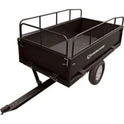 Strongway Steel ATV Trailer – 1200-Lb. Capacity, 17 Cu. Ft.