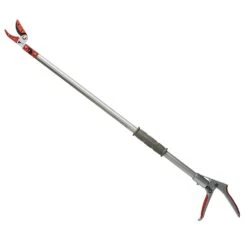 Kings County Tools 30-Inch Long-Reach Bypass Pruner | Rotating Cutter Head | Ergonomic Handle | Adjustable Grip Positions | Arborist Yard And Garden Tool | Made In Italy