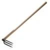 Kings County Tools 3-Tine Garden Cultivator | Breaks Up Hard Ground | Turns Compacted Soil | 41” Length | 7” Carbon Steel Tines | European Ash Wood Handle | German Crafted Quality -Gardening Tools Shop 51N1Bqya26L
