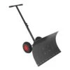 TUFFIOM Snow Pusher Shovel For Driveway, 29″ Wide Metal Snow Plow Shovel With Wheels, Heavy Duty Wheeled Push Snow Shovels For Snow Removal Ergonomic Adjustable Angle & Height -Gardening Tools Shop 51V n1tZNtL