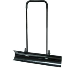 36″ Wheeled Snow Shovel Pusher Wheels 36 Inch Angled Reversible ABS Plastic Metal Edges