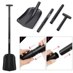 COFIT Retractable Snow Shovel, Aluminium Alloy Snow Sand Mud Removal Tool For Car Outdoor Camping And Garden, Detachable Four-Piece Construction -Gardening Tools Shop 61si7iQVUbL