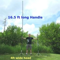 Super 4-Ft Wide Heavy Duty Rake With Extendable 16-Ft Long Handle For Seaweed Beach Screening Landscaping Raking And More -Gardening Tools Shop 61zF sP8zJL