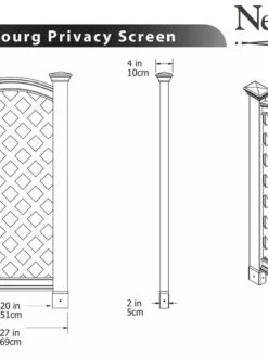 Luxembourg Vinyl Privacy Screen -Gardening Tools Shop 8593147 03V tif