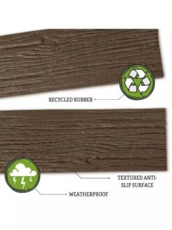 Recycled Rubber Railroad Tie Stepping Stone -Gardening Tools Shop 8594281 3