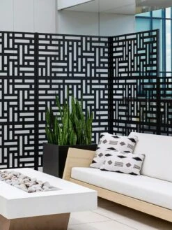 Veradek 3-Panel Privacy Screen Set, Blocks -Gardening Tools Shop 8599185 09V tif