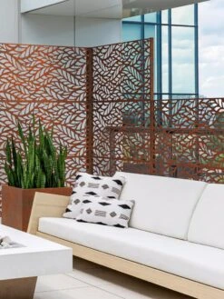 Veradek 2-Panel Privacy Screen Set, Flowleaf -Gardening Tools Shop 8599212 06V tif