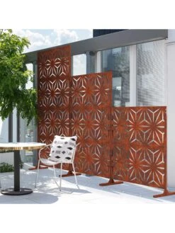Veradek 2-Panel Privacy Screen Set, Star -Gardening Tools Shop 8599214 04v