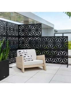 Veradek 2-Panel Privacy Screen Set, Star -Gardening Tools Shop 8599214 09v