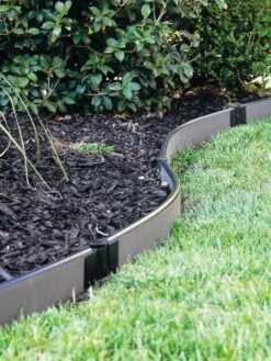 Curved Composite Landscape Edging Kit With 1" Boards -Gardening Tools Shop 8599404 11V tif