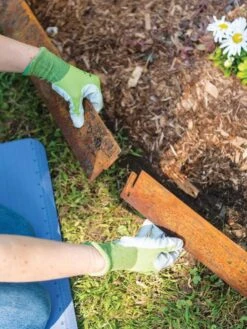 Corten Steel Edging 5" H, Set Of 3 -Gardening Tools Shop 8599845 0253 tif