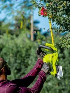 Sun Joe 24V-HT22-LTE 24-Volt ION+ Cordless Hedge Trimmer Kit | 22-Inch | W/ 2.0-Ah Battery And Charger -Gardening Tools Shop 8610657 08v