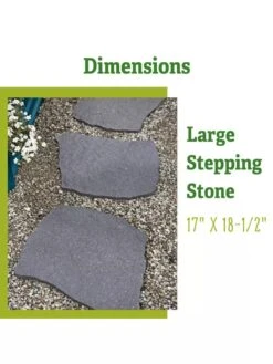 Recycled Rubber Flagstone Stepping Stone -Gardening Tools Shop 8612235 1