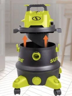 Sun Joe® 8-Gal 1200W 6.5 Pk HP Wet/Dry Shop Vac, HEPA,w/Cleaning Attachments -Gardening Tools Shop 8612522 07v