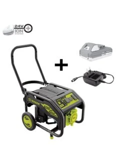 Sun Joe® 4,100/3,300-Running Watt Propane Powered Portable Generator W/24VBattery Starter -Gardening Tools Shop 8612525 01v
