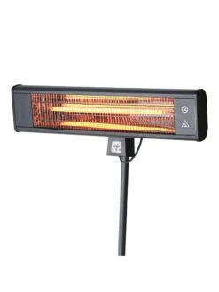 Sun Joe® 1500W Elec. Infrared OD Patio Heater, Adjust Ht. Range, W/Wall Bracket & Cover -Gardening Tools Shop 8612532 01v