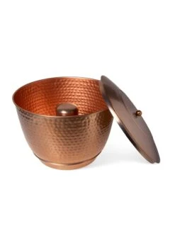 Hammered Copper Hose Pot With Lid -Gardening Tools Shop 8613311 5812
