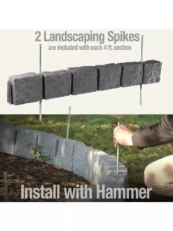 Beuta™ 6-Block Edging Section, 4 Pack -Gardening Tools Shop 8614155 03V 3 4